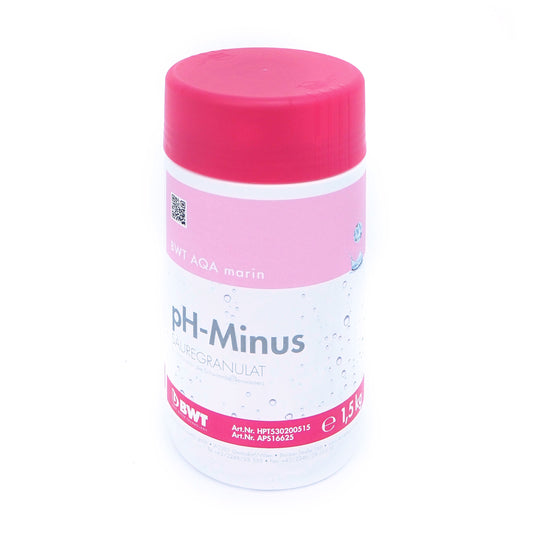BWT pH-Minus Säuregranulat 1,5kg - schnelllöslich - salzsäurefrei - Senkung des pH-Wertes